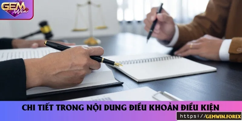 Nội dung chi tiết trong quy định điều khoản điều kiện