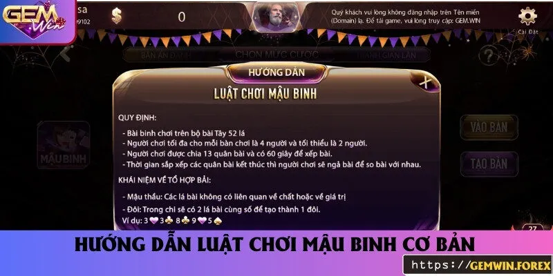 Quy định, cách thức chơi game bài chi tiết