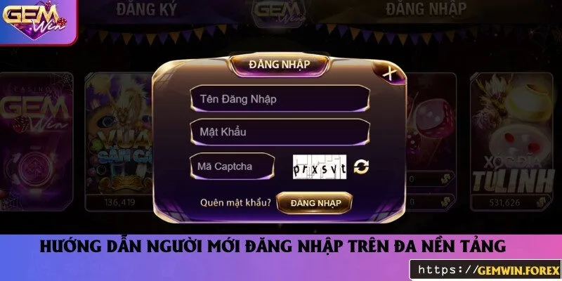 Chi tiết các bước để đăng nhập trên web cổng game và ứng dụng